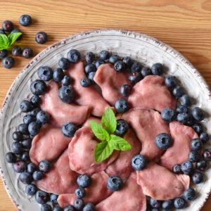 Blueberry varenyky (Pierogi)