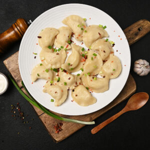 Brined cheese varenyky (Pierogi)