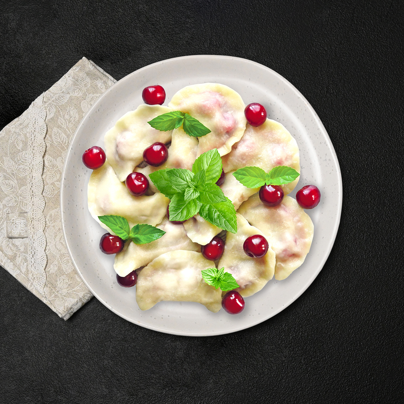 Cherry varenyky (Pierogi)