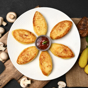 Potato zrazy with mushrooms