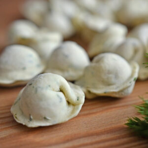 Three Meats pelmeni (dumplings)