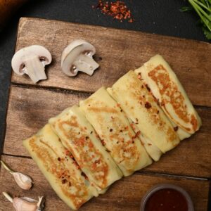 Cabbage and Mushroom Crepes